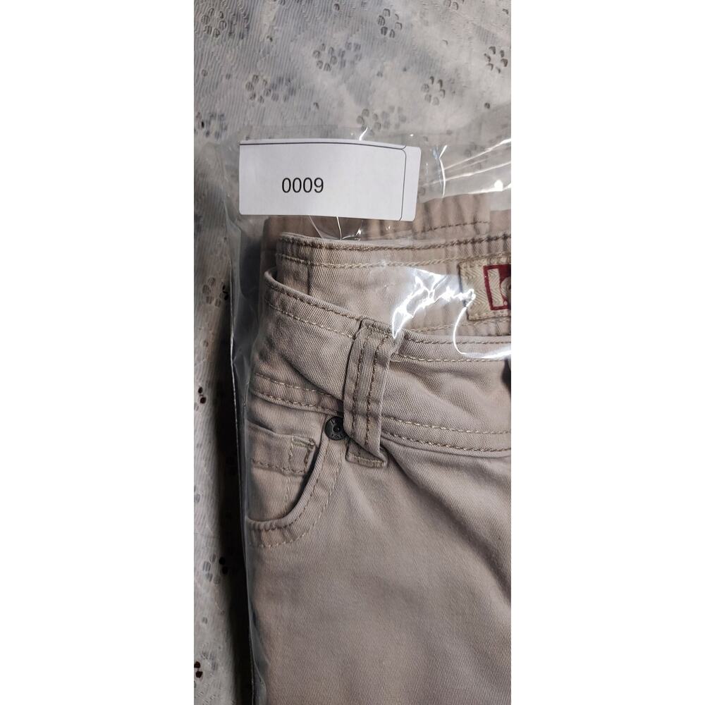 VTG Y2K l.e.i. Sophia Hipster Flare Low Rise Khaki Jeans Size 5 - Picture 15 of 15